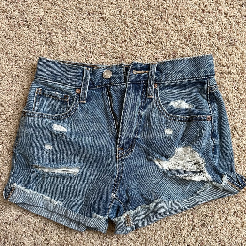 Aeropostale Denim Mom Shorts, Size 0